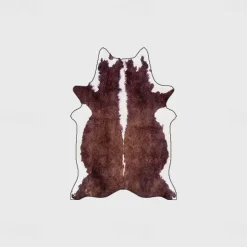 Faux Animal Leather Irregular Doormat Kitchen Mat Floor Mat Non-Slip Area Rug Oil Proof Rug Indoor Outdoor Mat Bedroom Decor Bathroom Mat Entrance Rug