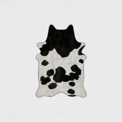 Faux Animal Leather Irregular Doormat Kitchen Mat Floor Mat Non-Slip Area Rug Oil Proof Rug Indoor Outdoor Mat Bedroom Decor Bathroom Mat Entrance Rug