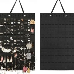Felt Hanging Bag Earring Storage Hanging Bag Wall Hanging Jewelry Earrings Necklace Ring Storage