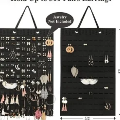 Felt Hanging Bag Earring Storage Hanging Bag Wall Hanging Jewelry Earrings Necklace Ring Storage