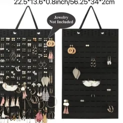 Felt Hanging Bag Earring Storage Hanging Bag Wall Hanging Jewelry Earrings Necklace Ring Storage