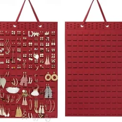 Felt Hanging Bag Earring Storage Hanging Bag Wall Hanging Jewelry Earrings Necklace Ring Storage