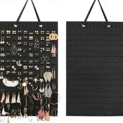 Felt Hanging Bag Earring Storage Hanging Bag Wall Hanging Jewelry Earrings Necklace Ring Storage