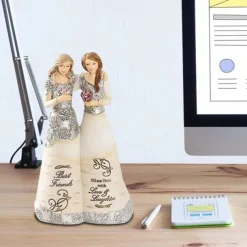 Figurine Celebrating Friendship Room Home Decor Resin Angel Statue Sister Friend Decoration Valentines Day Gift