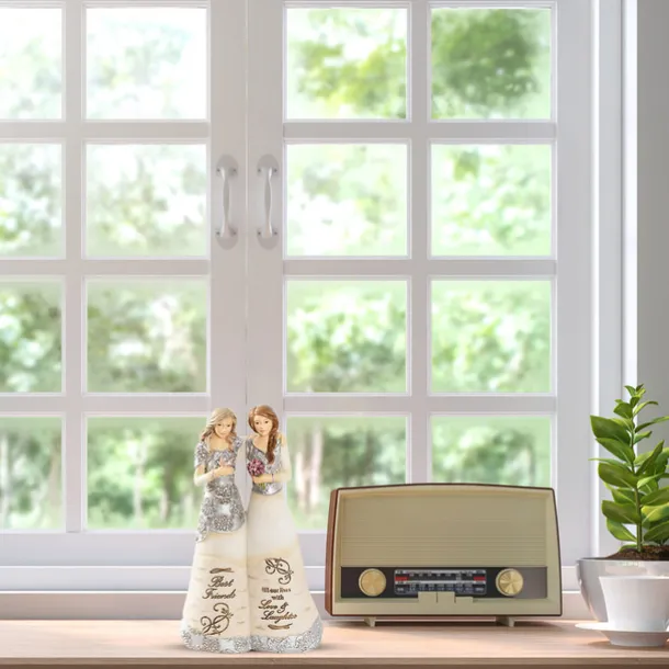 Figurine Celebrating Friendship Room Home Decor Resin Angel Statue Sister Friend Decoration Valentines Day Gift