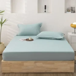 Fitted Sheet,Mattress Protector,Soft Wrinkle & Fade Resistant-Bottom Sheet,Fitted Mattress Pad Cover with Deep Pocket