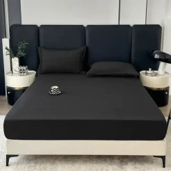 Fitted Sheet,Mattress Protector,Soft Wrinkle & Fade Resistant-Bottom Sheet,Fitted Mattress Pad Cover with Deep Pocket