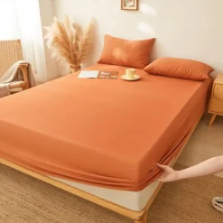 Fitted Sheet,Mattress Protector,Soft Wrinkle & Fade Resistant-Bottom Sheet,Fitted Mattress Pad Cover with Deep Pocket