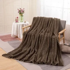 Fleece Blanket Throws Extra Large, Super Soft and Warm Throw Blanket for Couch, Sofa and Bed Cozy, Fuzzy and Lightweight