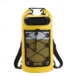 Floating Waterproof Dry Backpack 20L, PVC Drifting Bag, Water-Resistant, Durable, Ideal for Kayaking, Boating, Camping, Outdoor Adventures, Protects Gear from Water, Sand, Dust