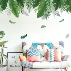 Floral & Plants Wall Stickers Bedroom, Pre-pasted PVC Home Decoration Wall Decal 60X90CM Wall Stickers for bedroom living room