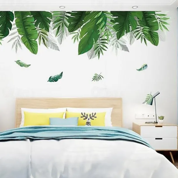 Floral & Plants Wall Stickers Bedroom, Pre-pasted PVC Home Decoration Wall Decal 60X90CM Wall Stickers for bedroom living room
