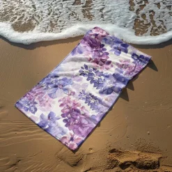 Floral Beach Towel,Beach Towels for Travel, Quick Dry Towel for Swimmers Sand Proof Beach Towels for Women Men Girls Kids, Cool Pool Towels Beach Accessories Absorbent Towel