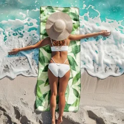 Floral Beach Towel,Beach Towels for Travel, Quick Dry Towel for Swimmers Sand Proof Beach Towels for Women Men Girls Kids, Cool Pool Towels Beach Accessories Absorbent Towel