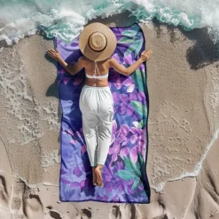 Floral Beach Towel,Beach Towels for Travel, Quick Dry Towel for Swimmers Sand Proof Beach Towels for Women Men Girls Kids, Cool Pool Towels Beach Accessories Absorbent Towel