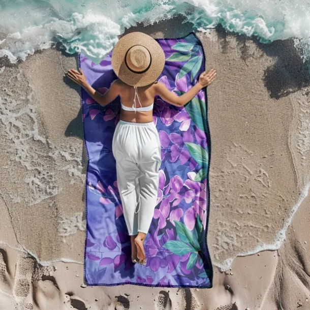 Floral Beach Towel,Beach Towels for Travel, Quick Dry Towel for Swimmers Sand Proof Beach Towels for Women Men Girls Kids, Cool Pool Towels Beach Accessories Absorbent Towel