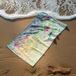 Floral Beach Towel,Beach Towels for Travel, Quick Dry Towel for Swimmers Sand Proof Beach Towels for Women Men Girls Kids, Cool Pool Towels Beach Accessories Absorbent Towel