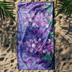 Floral Beach Towel,Beach Towels for Travel, Quick Dry Towel for Swimmers Sand Proof Beach Towels for Women Men Girls Kids, Cool Pool Towels Beach Accessories Absorbent Towel
