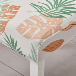 Floral Dining Chair Cover Super Fit Stretch Removable Washable High Back Dining Chair Cover Seat Slipcover for Hotel Dining Room Ceremony Banquet Wedding Party