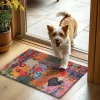 Floral Doormat Kitchen Mat Floor Mat Non-Slip Area Rug Oil Proof Rug Indoor Outdoor Mat Bedroom Decor Bathroom Mat Entrance Rug God's Love Spring Summer