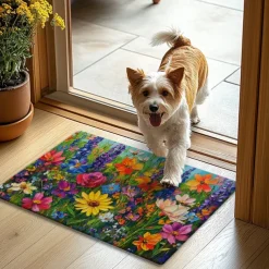 Floral Doormat Kitchen Mat Floor Mat Non-Slip Area Rug Oil Proof Rug Indoor Outdoor Mat Bedroom Decor Bathroom Mat Entrance Rug Spring Summer