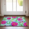 Floral Doormat Kitchen Mat Floor Mat Non-Slip Area Rug Oil Proof Rug Indoor Outdoor Mat Bedroom Decor Bathroom Mat Entrance Rug Spring Summer