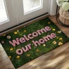Floral Doormat Kitchen Mat Floor Mat Non-Slip Area Rug Oil Proof Rug Indoor Outdoor Mat Bedroom Decor Bathroom Mat Entrance Rug Spring Summer