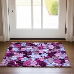 Floral Doormat Kitchen Mat Floor Mat Non-Slip Area Rug Oil Proof Rug Indoor Outdoor Mat Bedroom Decor Bathroom Mat Entrance Rug Spring Summer
