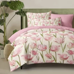 Floral Duvet Cover Set Cotton Tropical Plants Pattern Set Soft 3-Piece Luxury Bedding Set Mother's Day Gift Home Decor Twin Full King Queen Size Duvet Cover