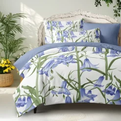 Floral Duvet Cover Set Cotton Tropical Plants Pattern Set Soft 3-Piece Luxury Bedding Set Mother's Day Gift Home Decor Twin Full King Queen Size Duvet Cover