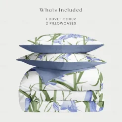 Floral Duvet Cover Set Cotton Tropical Plants Pattern Set Soft 3-Piece Luxury Bedding Set Mother's Day Gift Home Decor Twin Full King Queen Size Duvet Cover