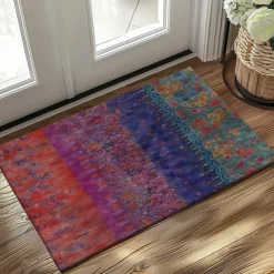 Floral Ethnic Doormat Kitchen Mat Floor Mat Non-Slip Area Rug Oil Proof Rug Indoor Outdoor Mat Bedroom Decor Bathroom Mat Entrance Rug Spring Summer