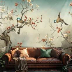 Floral Hummingbirds Hanging Tapestry Wall Art Large Tapestry Mural Decor Photograph Backdrop Blanket Curtain Home Bedroom Living Room Decoration Spring Summer