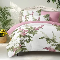 Floral Pattern Duvet Cover Set Set Soft 3-Piece Luxury Cotton Bedding Set Home Decor Gift Twin Full King Queen Size Duvet Cover