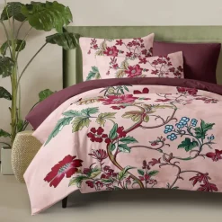 Floral Pattern Duvet Cover Set Set Soft 3-Piece Luxury Cotton Bedding Set Home Decor Gift King Queen Duvet Cover