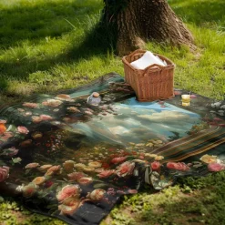 Floral Pattern Throws Blanket Flannel Throw Blankets Warm All Seasons Gifts Big Blanket