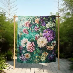 Floral Pattern Throws Blanket Flannel Throw Blankets Warm All Seasons Gifts Big Blanket