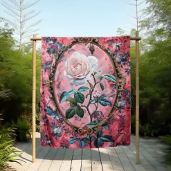 Floral Pattern Throws Blanket Flannel Throw Blankets Warm All Seasons Gifts Big Blanket