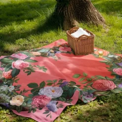 Floral Pattern Throws Blanket Flannel Throw Blankets Warm All Seasons Gifts Big Blanket