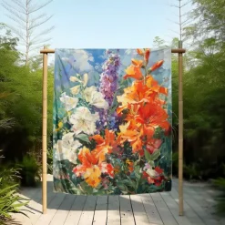 Floral Pattern Throws Blanket Flannel Throw Blankets Warm All Seasons Gifts Big Blanket