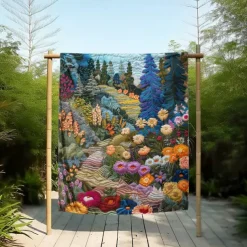 Floral Pattern Throws Blanket Flannel Throw Blankets Warm All Seasons Gifts Big Blanket