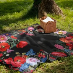 Floral Pattern Throws Blanket Flannel Throw Blankets Warm All Seasons Gifts Big Blanket
