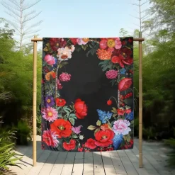 Floral Pattern Throws Blanket Flannel Throw Blankets Warm All Seasons Gifts Big Blanket