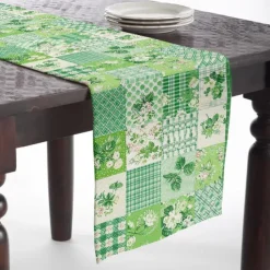 Floral Print Country Style Table Runner, Kitchen Dining Table Decor, Print Decor Table Runners for Indoor Outdoor Home Farmhouse Holiday Wedding Birthday Party Decoration