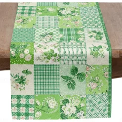 Floral Print Country Style Table Runner, Kitchen Dining Table Decor, Print Decor Table Runners for Indoor Outdoor Home Farmhouse Holiday Wedding Birthday Party Decoration