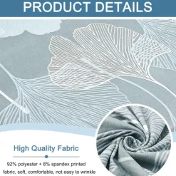 Floral Printed Stretch Ottoman Cover Spandex Elastic Stretch Rectangle Folding Storage Covers Removable Footstool Protect Footrest Covers