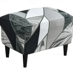 Floral Printed Stretch Ottoman Cover Spandex Elastic Stretch Rectangle Folding Storage Covers Removable Footstool Protect Footrest Covers