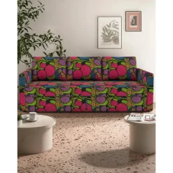 Floral Sofa Bed Cover Futon Cover Solid Color Quilted Slipcovers FRIHETcover LITB PRIME cover