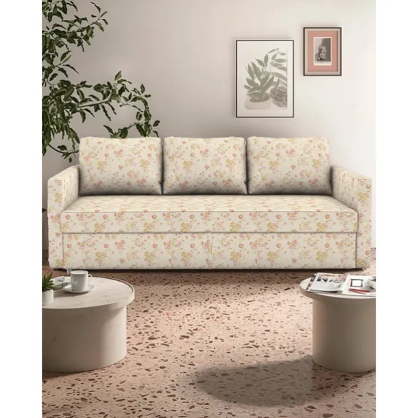 Floral Sofa Bed Cover Futon Cover Solid Color Quilted Slipcovers FRIHETcover LITB PRIME cover