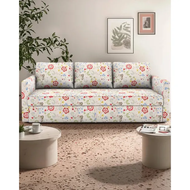 Floral Sofa Bed Cover Futon Cover Solid Color Quilted Slipcovers FRIHETcover LITB PRIME cover